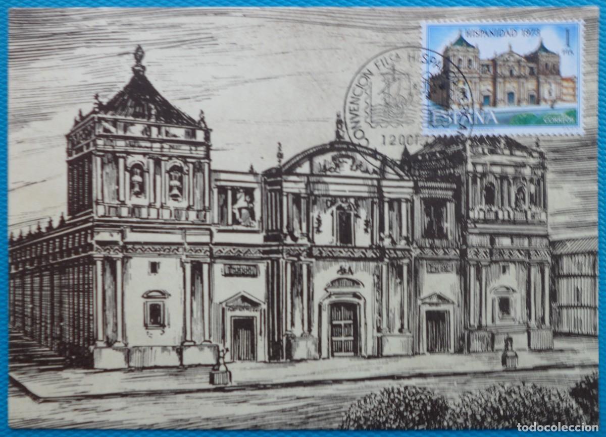 Sellos: 1973-ESPA&Ntilde;A-TARJETAS MAXIMAS-SERIE COMPLETA-VER FOTO-N&ordm;2154/7-HISPANIDAD-NICARAGUA