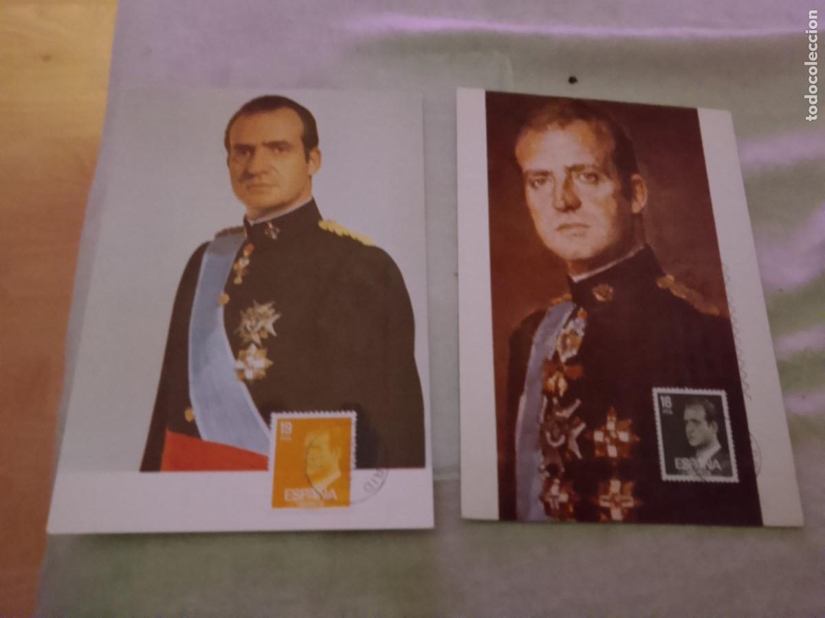 Sellos: DON JUAN CARLOS I REY DE ESPA&Ntilde;A 1980 (EDIFIL 2558/59) EN DOS TM PRIMER DIA MATASELLOS