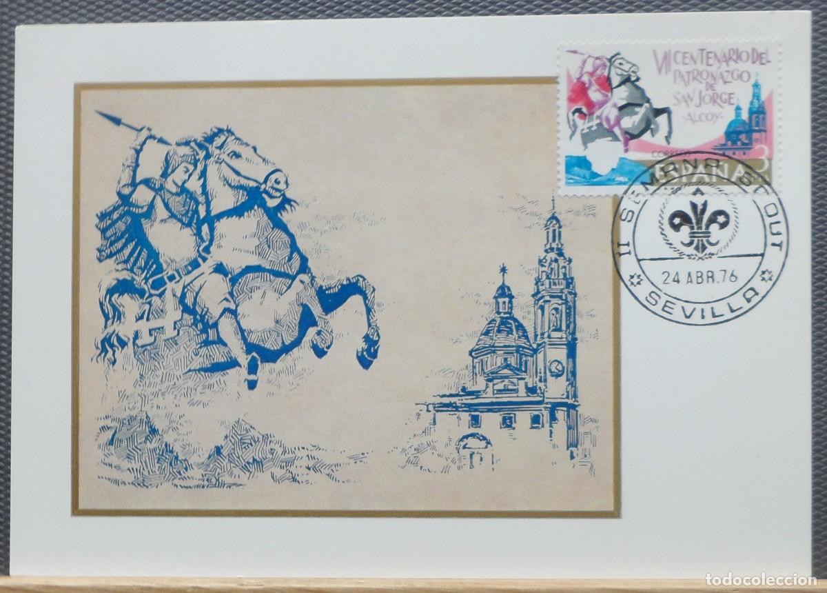 Sellos: 1976-ESPA&Ntilde;A-TARJETAS MAXIMAS-SERIE COMPLETA-VER FOTO-N&ordm;2315-SAN JORGE EN ALCOY