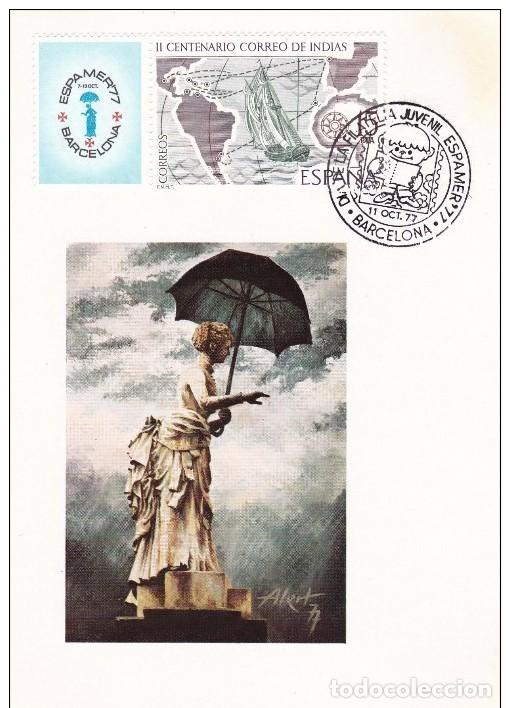Sellos: 1977-ESPA&Ntilde;A-TARJETAS MAXIMAS-SERIE COMPLETA-VER FOTO-N&ordm;2437-ESPAMER 77