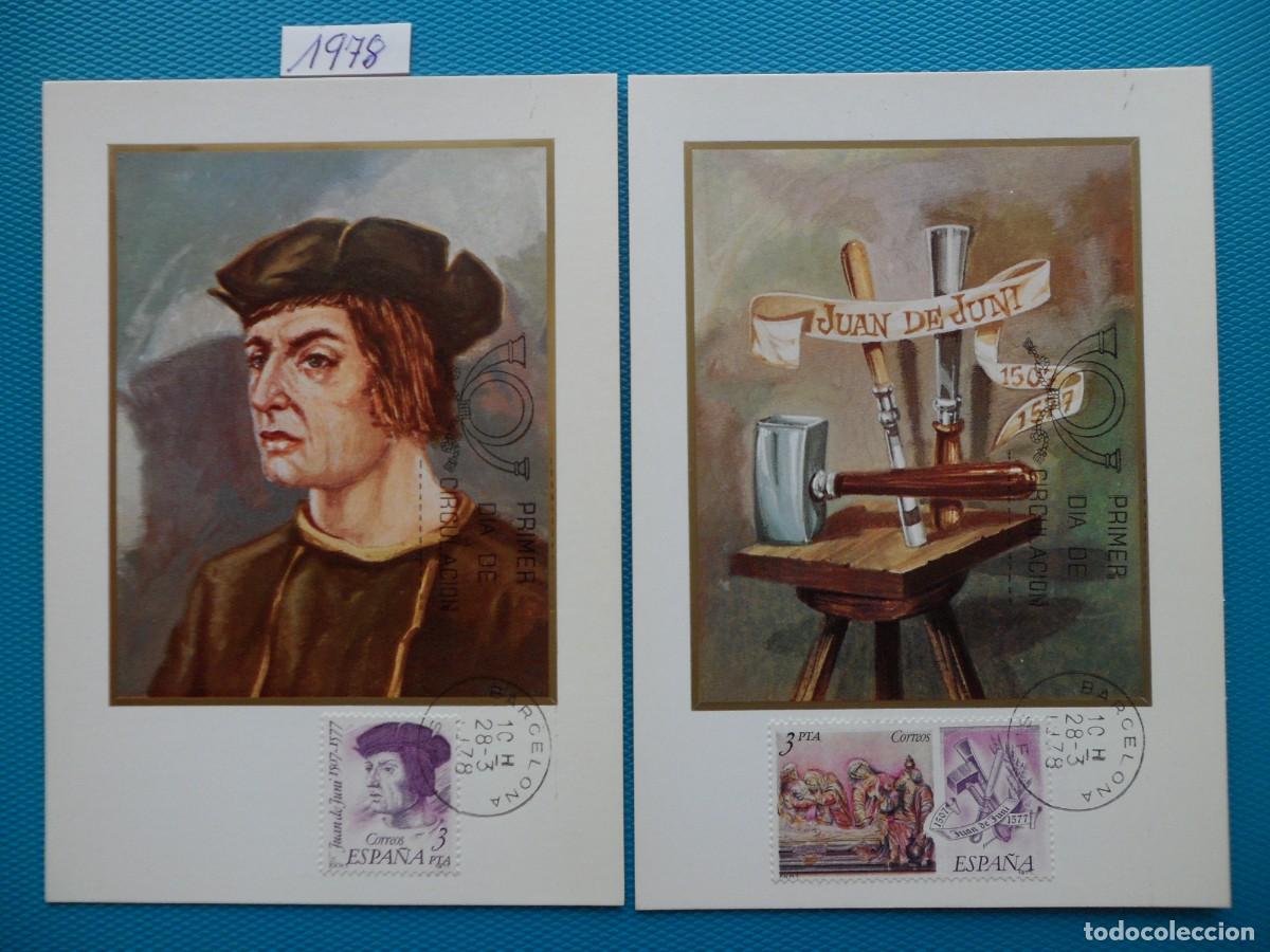 Sellos: 1978-ESPA&Ntilde;A-TARJETAS MAXIMAS-SERIE COMPLETA-VER FOTO-N&ordm;2460/8-CENTENARIOS-PINTORES