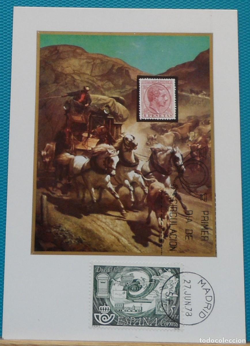 Sellos: 1978-ESPA&Ntilde;A-TARJETAS MAXIMAS-SERIE COMPLETA-VER FOTO-N&ordm;2480-DIA DEL SELLO