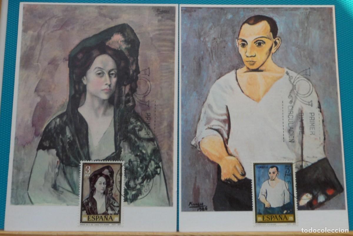 Sellos: 1978-ESPA&Ntilde;A-TARJETAS MAXIMAS-SERIE COMPLETA-VER FOTO-N&ordm;2481/8-PINTOR PABLO RUIZ PICASSO-BARCELONA