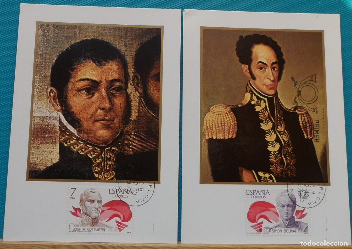 Sellos: 1978-ESPA&Ntilde;A-TARJETAS MAXIMAS-SERIE COMPLETA-VER FOTO-N&ordm;2489/90-AMERICA-ESPA&Ntilde;A