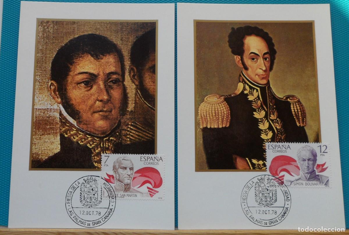 Sellos: 1978-ESPA&Ntilde;A-TARJETAS MAXIMAS-SERIE COMPLETA-VER FOTO-N&ordm;2489/90-AMERICA-ESPA&Ntilde;A
