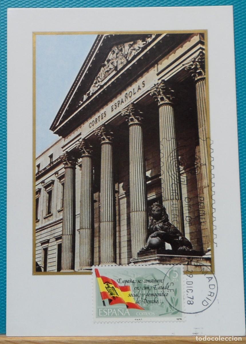Sellos: 1978-ESPA&Ntilde;A-TARJETAS MAXIMAS-SERIE COMPLETA-VER FOTO-N&ordm;2507-PROCLAMACION DE LA CONSTITUCION ESPA&Ntilde;OLA