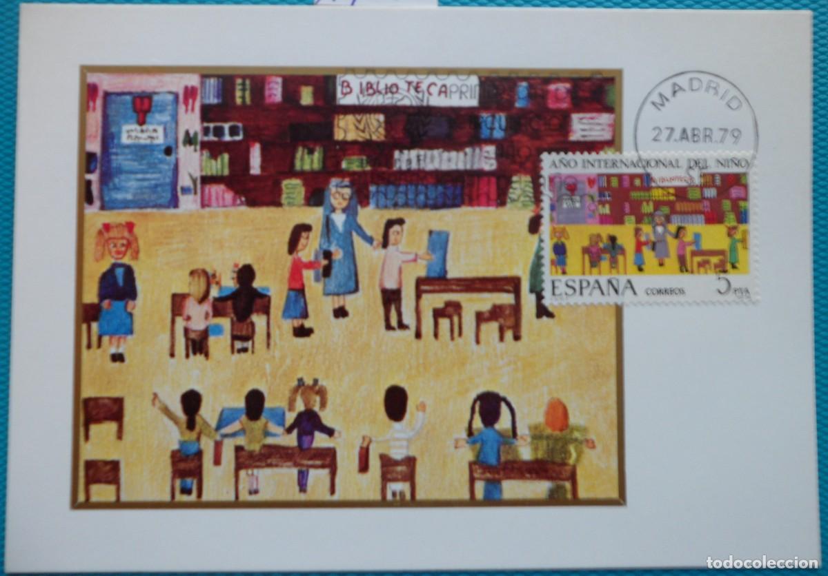 Sellos: 1979-ESPA&Ntilde;A-TARJETAS MAXIMAS-SERIE COMPLETA-VER FOTO-N&ordm;2519-A&Ntilde;O INTERNACIONAL DEL NI&Ntilde;O