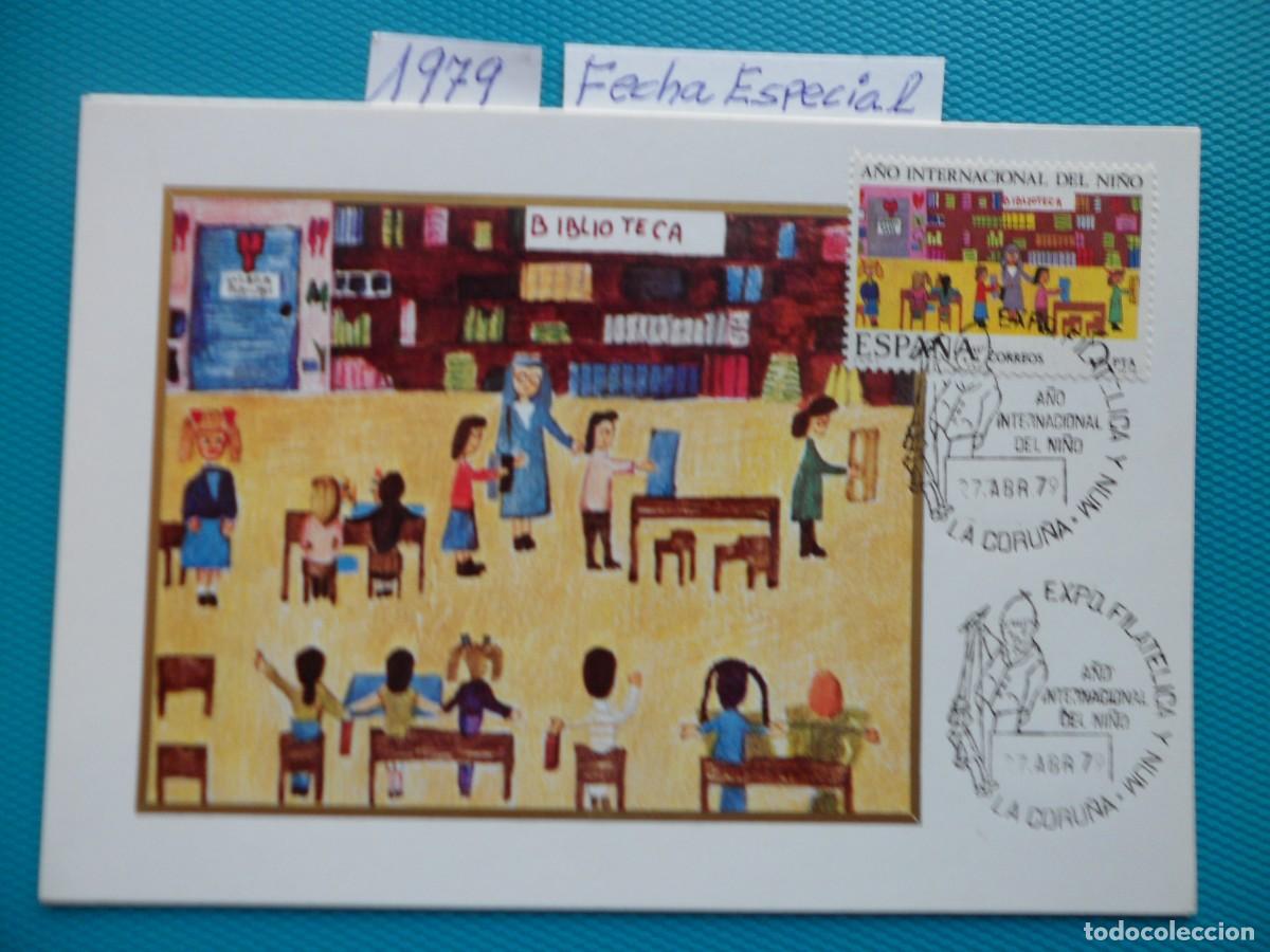 Sellos: 1979-ESPA&Ntilde;A-TARJETAS MAXIMAS-SERIE COMPLETA-VER FOTO-N&ordm;2519-A&Ntilde;O INTERNACIONAL DEL NI&Ntilde;O