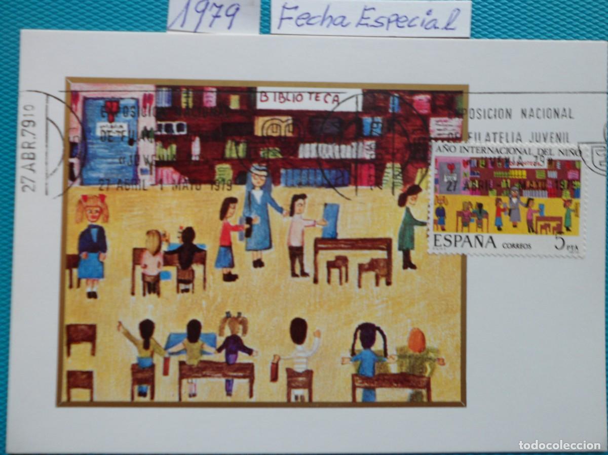 Sellos: 1979-ESPA&Ntilde;A-TARJETAS MAXIMAS-SERIE COMPLETA-VER FOTO-N&ordm;2519-A&Ntilde;O INTERNACIONAL DEL NI&Ntilde;O-LEON