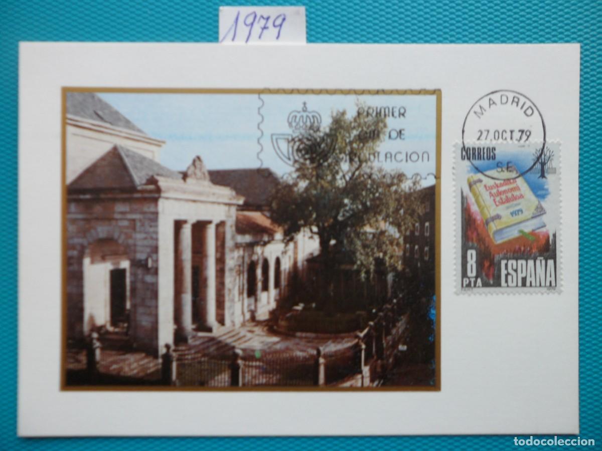Sellos: 1979-ESPA&Ntilde;A-TARJETAS MAXIMAS-SERIE COMPLETA-VER FOTO-N&ordm;2547-PROCLAMACION DEL ESTATUTO DE AUTONOMIA D