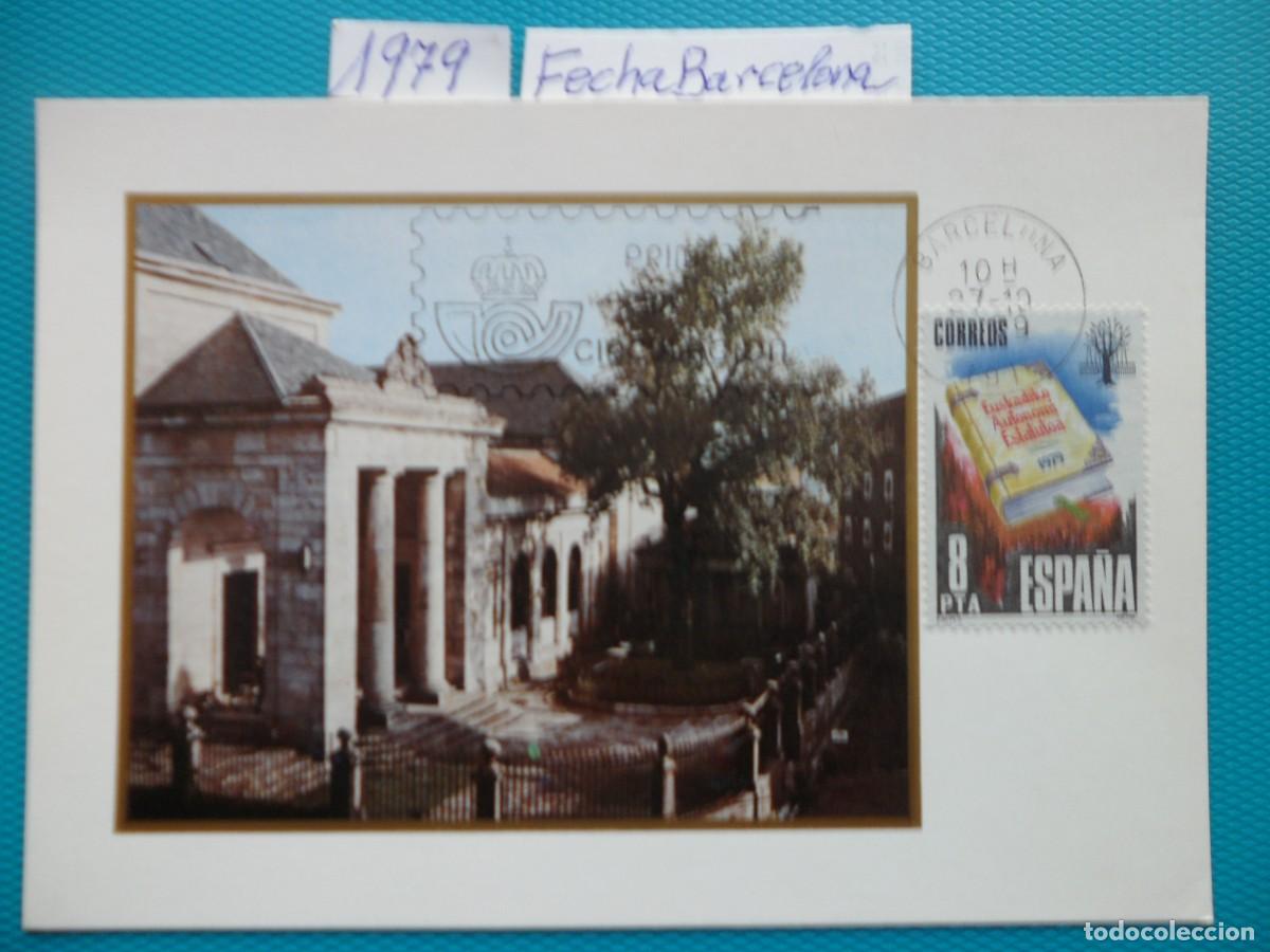 Sellos: 1979-ESPA&Ntilde;A-TARJETAS MAXIMAS-SERIE COMPLETA-VER FOTO-N&ordm;2547-PROCLAMACION DEL ESTATUTO DE AUTONOMIA D