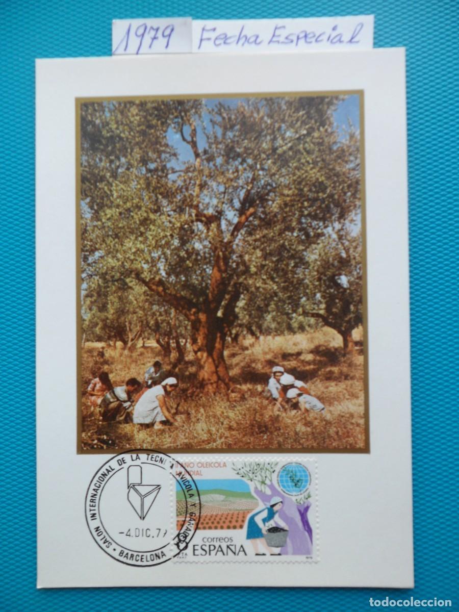 Sellos: 1979-ESPA&Ntilde;A-TARJETAS MAXIMAS-SERIE COMPLETA-VER FOTO-N&ordm;2557-II A&Ntilde;O OLEICOLAINTERNACIONAL