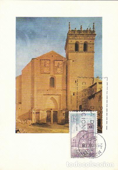 Sellos: Edifil 1894, Monasterio del Parral (Segovia), tarjeta maxima de primer dia 25-11-1968
