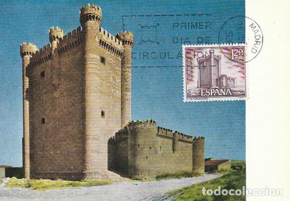 Sellos: Edifil 1881, castillo de Fuensalda&ntilde;a (Valladolid) tarjeta m&aacute;xima de primer d&iacute;a de 29-7-1968
