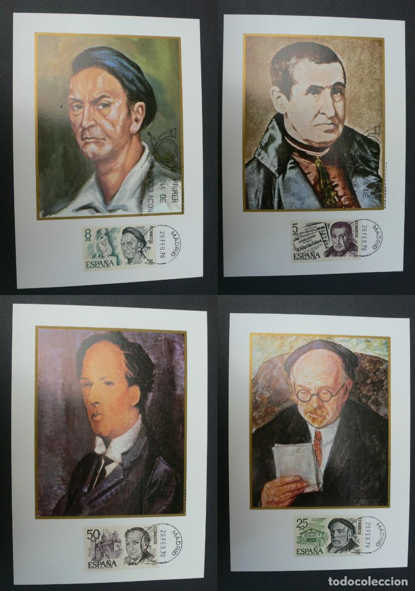 Timbres: ESPA&Ntilde;A 1978 - PERSONAJES - EDIFIL N&ordm; 2456/2459 - 4 TARJETA MAXIMAS
