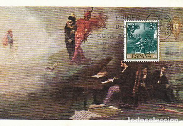 Sellos: Edifil 1856, Fortuny: Fantasia, tarjeta m&aacute;xima de primer dia de 25-3-1968