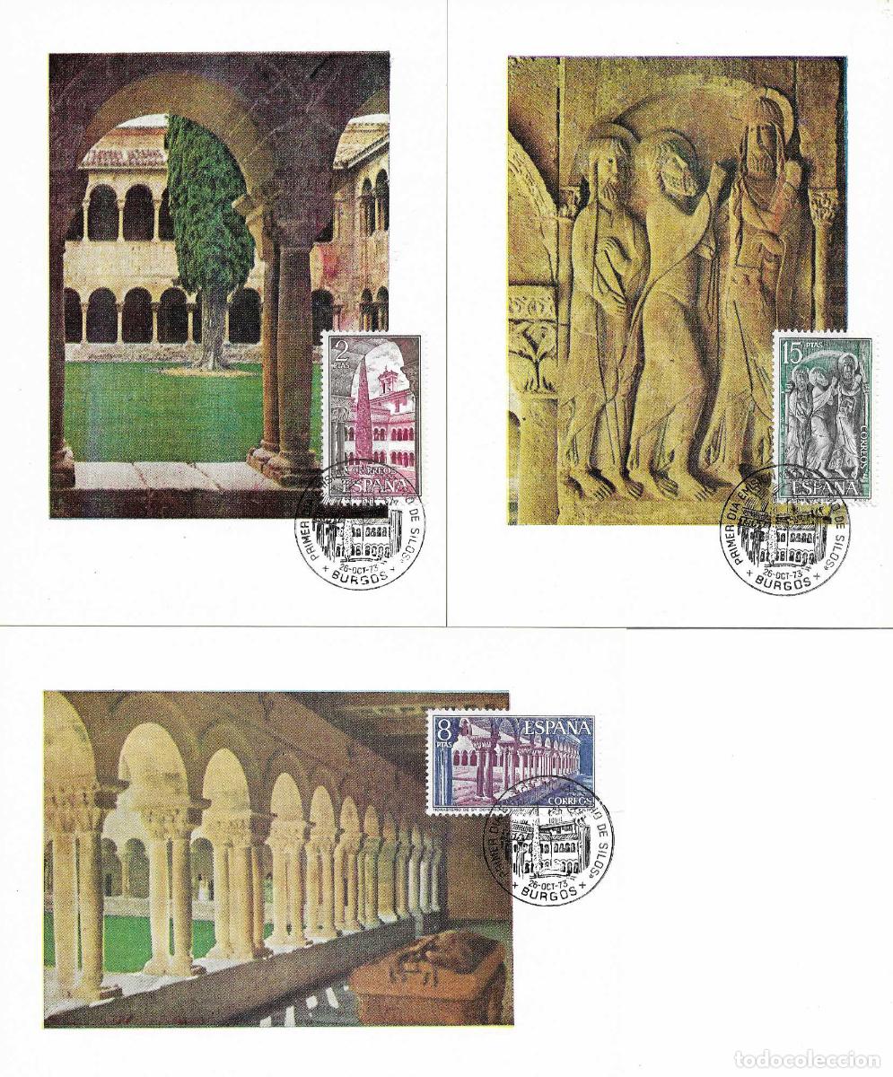 Sellos: MONASTERIO SANTO DOMINGO DE SILOS BURGOS 1973 (EDIFIL 2159/61) EN TRES TM PD MATASELLOS BURGOS RARO