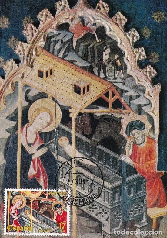 Sellos: M&aacute;xima Vic 1986 - Museu Episcopal de Vich - Nacimiento - Navidad - Guimer&aacute; - Ram&oacute;n de Mur