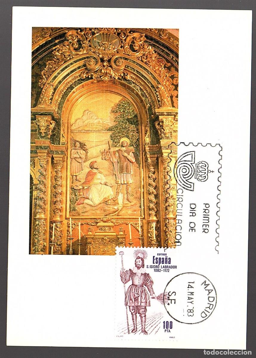Sellos: TARJETA MAXIMA PRIMER DIA SAN ISIDRO LABRADOR 1983