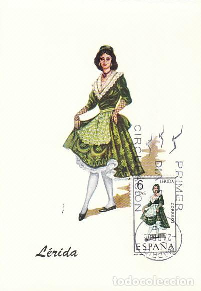 Sellos: EDIFIL 1901, TRAJE REGIONAL DE LERIDA, TARJETA MAXIMA DE 1969