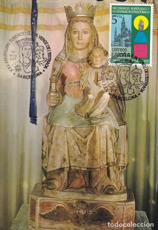 Briefmarken: M&aacute;xima Barcelona 1983 - XXV Aniversari Fundaci&oacute; G.F.N. Verge de l'Estrada - Ntra. Sra. del Mont