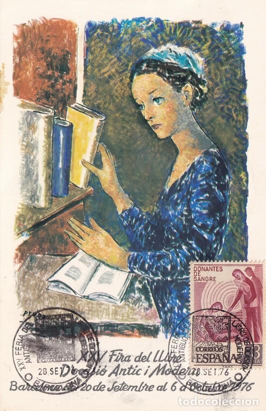 Briefmarken: M&aacute;xima Barcelona 1976 - XXV Feria del libro de ocasi&oacute;n antiguo y moderno - Fira del llibre d'ocasi&oacute;