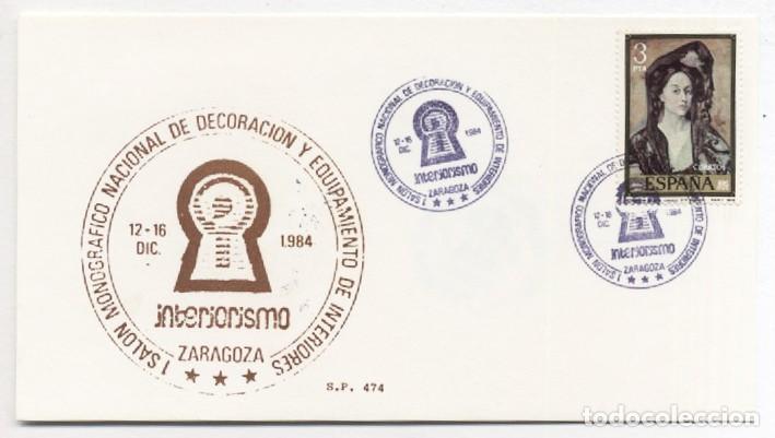Briefmarken: Tarjeta Maxima Sal&oacute;n Monogr&aacute;fico de Decoraci&oacute;n y Equipamiento de Interiores Zaragoza 1984