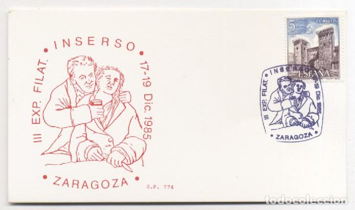 Stamps: Tarjeta Maxima III Exposici&oacute;n Filat&eacute;lica del Inserso S.P 774 Zaragoza 1985