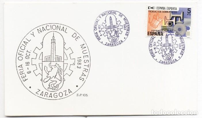 Sellos: Tarjeta Maxima Feria Oficial y Nacional de Muestras de Zaragoza 1983 S.P. 105