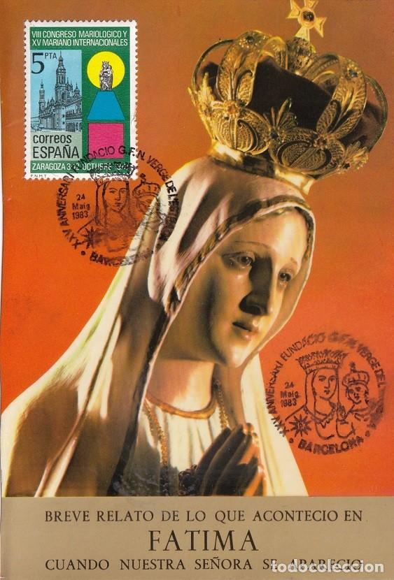 Stamps: M&aacute;xima Barcelona 1983 - XXV Aniversari Fundaci&oacute; G.F.N. Verge de l'Estrada - Nuestra Se&ntilde;ora de F&aacute;tima