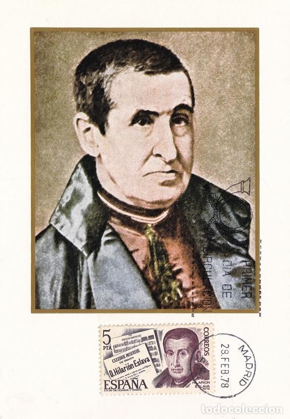 Timbres: M&aacute;xima Madrid 1978 Primer d&iacute;a de emisi&oacute;n - Hilari&oacute;n Eslava
