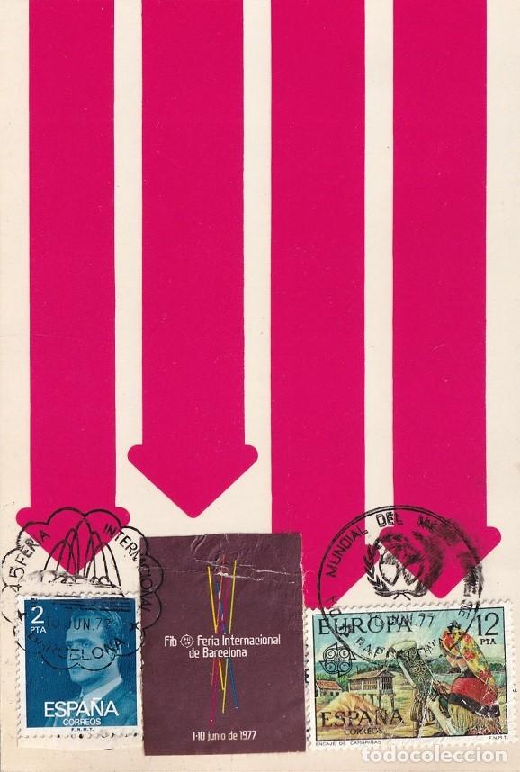 Briefmarken: Barcelona 1977 - D&iacute;a Mundial del Medio Ambiente - 45 Feria Internacional de Muestras - Matasellos