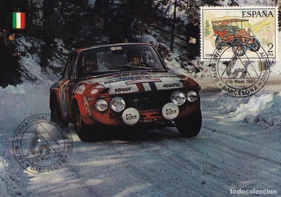 Selos: Barcelona 1987 - Sal&oacute;n Internacional del Autom&oacute;vil - Lancia Fulvia H.F. - 6 Serie Autom&oacute;viles Rallye