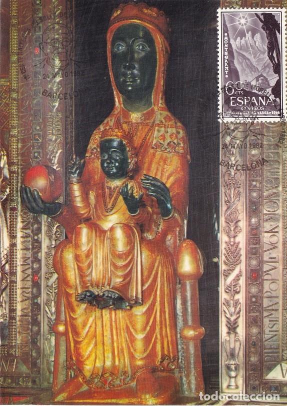 Selos: Barcelona 1982 - 1er Centenari naixen&ccedil;a P.J. Soler de Morell S.J. - Virgen de Montserrat La Moreneta