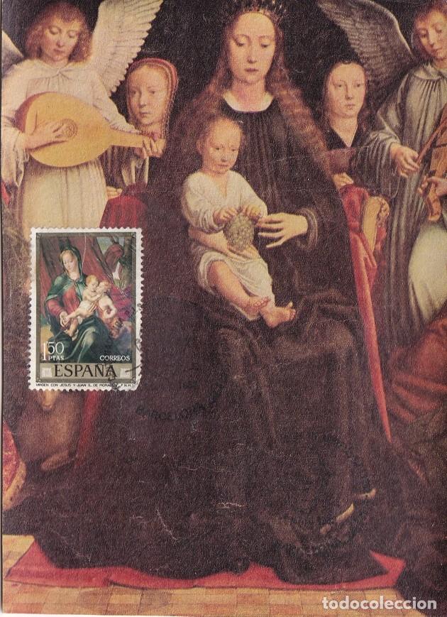 Briefmarken: M&aacute;xima Barcelona 1982 - 1er Centenari naixen&ccedil;a P.J. Soler de Morell S.J. - Virgen con Jes&uacute;s y Juan
