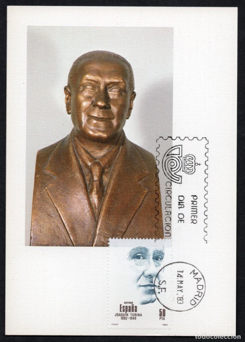 Sellos: TARJETA MAXIMA CENTENARIOS 1983 - JOAQUIN TURINA