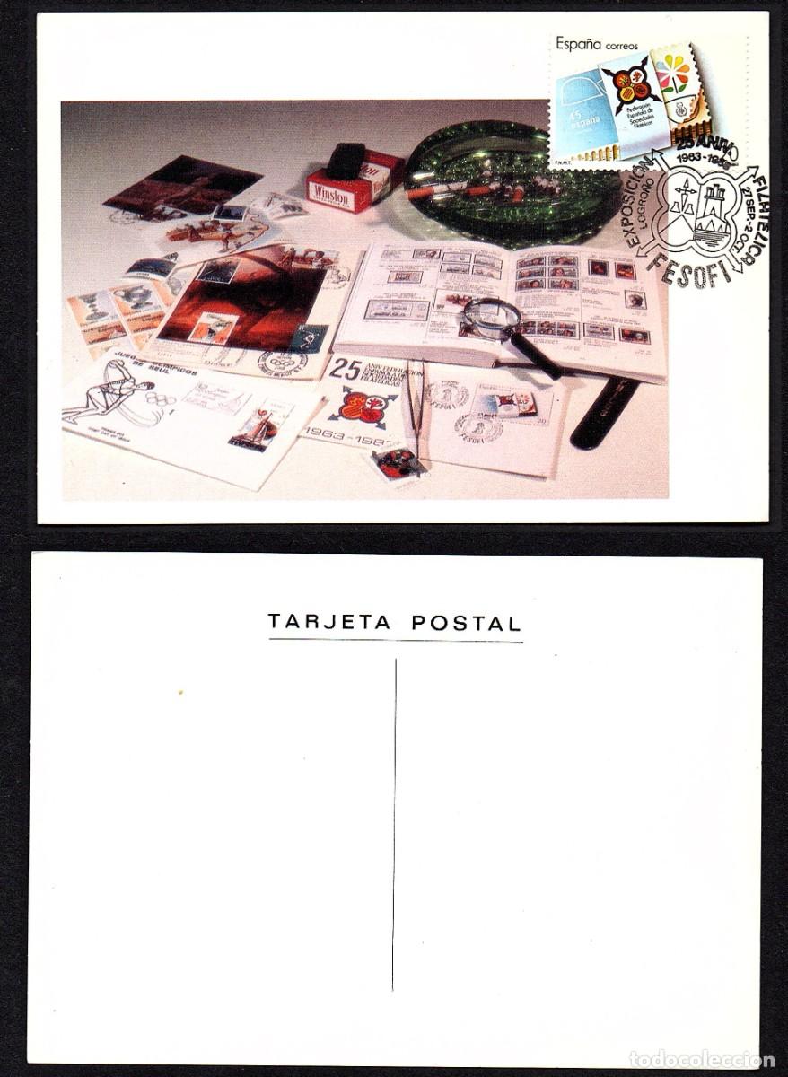 Briefmarken: TARJETA MAXIMA EXP. FILATELICA 25 ANIV. FESOFI 1963-1988