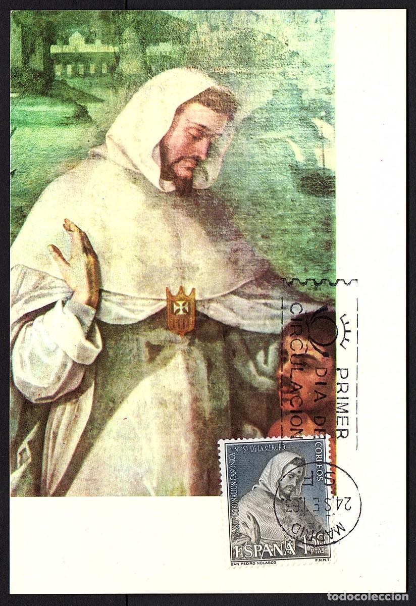 Briefmarken: TARJETA MAXIMA PRIMER DIA SAN PEDRO NOLASCO. 1963