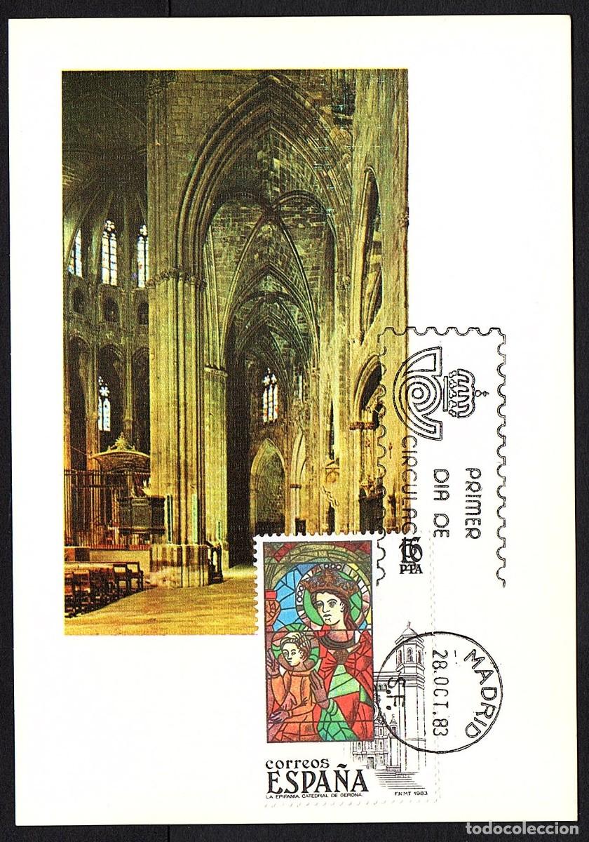 Briefmarken: TARJETA MAXIMA PRIMER DIA LA EPIFANIA. CATEDRAL DE GERONA 1983