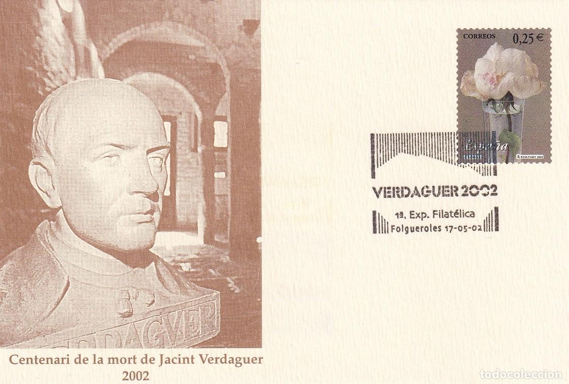 Francobolli: Folgueroles 2002 1&ordf; Exp. Filat&eacute;lica - Centenari de la mort de Jacint Verdaguer / Jordi Vila
