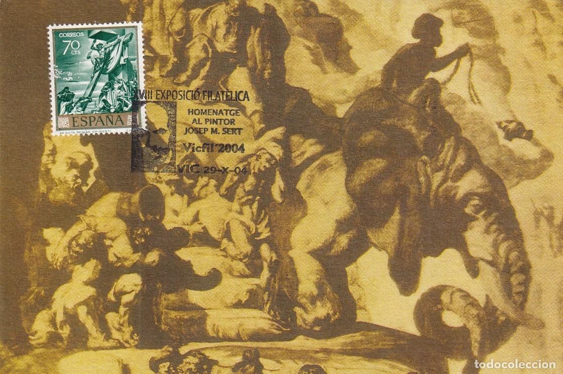 Briefmarken: M&aacute;xima Vic 2004 Vicfil - XVIII Exposici&oacute; Filat&egrave;lica Homenatge al pintor Josep M. Sert