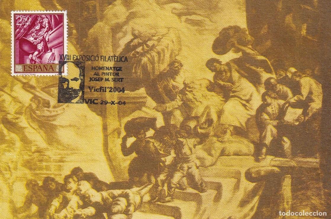 Briefmarken: M&aacute;xima Vic 2004 Vicfil - XVIII Exposici&oacute; Filat&egrave;lica Homenatge al pintor Josep M. Sert