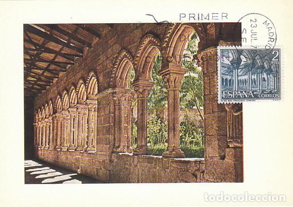 Timbres: Edifil 1985, Orense, claustro de San Francisco, tarjeta m&aacute;xima de primer dia de 23-7-1970