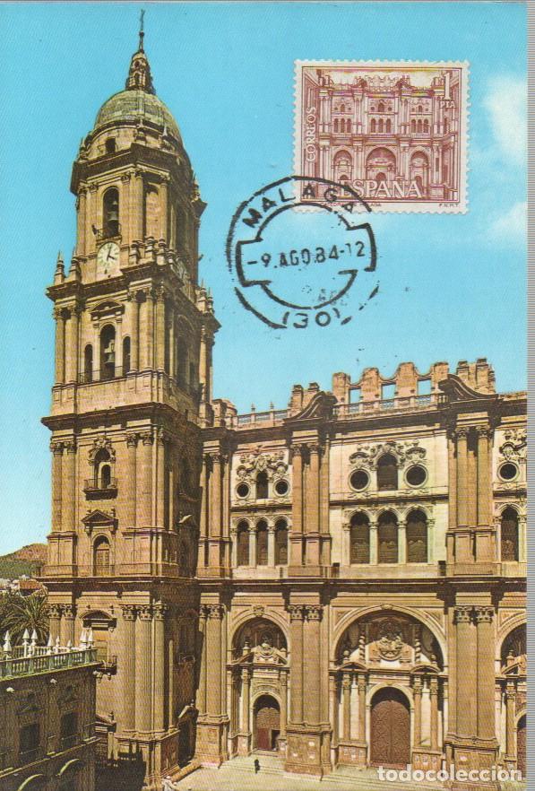 Timbres: Edifil 1983, catedral de malaga. tarjeta m&aacute;xima con matasello de malaga