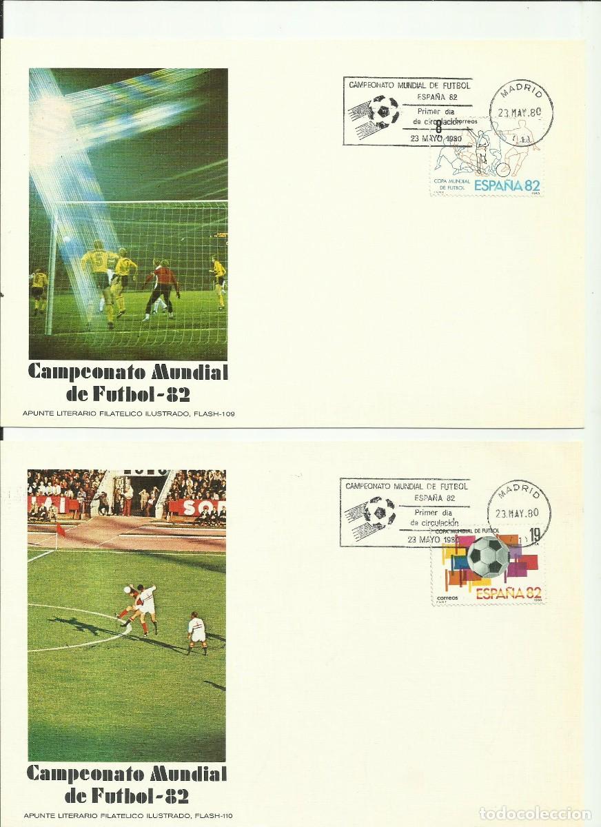 Timbres: ESPA&Ntilde;A 1980 - CARTE MAXIMUM COPA MUNDIAL DE FUTBOL ESPA&Ntilde;A'82 - EDIFIL 2570/2571 - YVERT 2217/2218