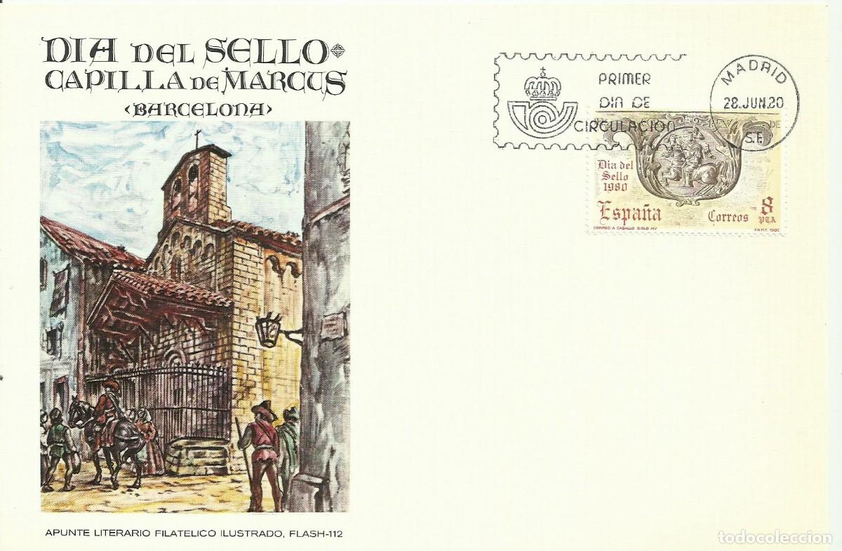 Timbres: ESPA&Ntilde;A 1980 - CARTE MAXIMUM DIA DEL SELLO CAPILLA MARCUS - EDIFIL 2575 - YVERT 2221