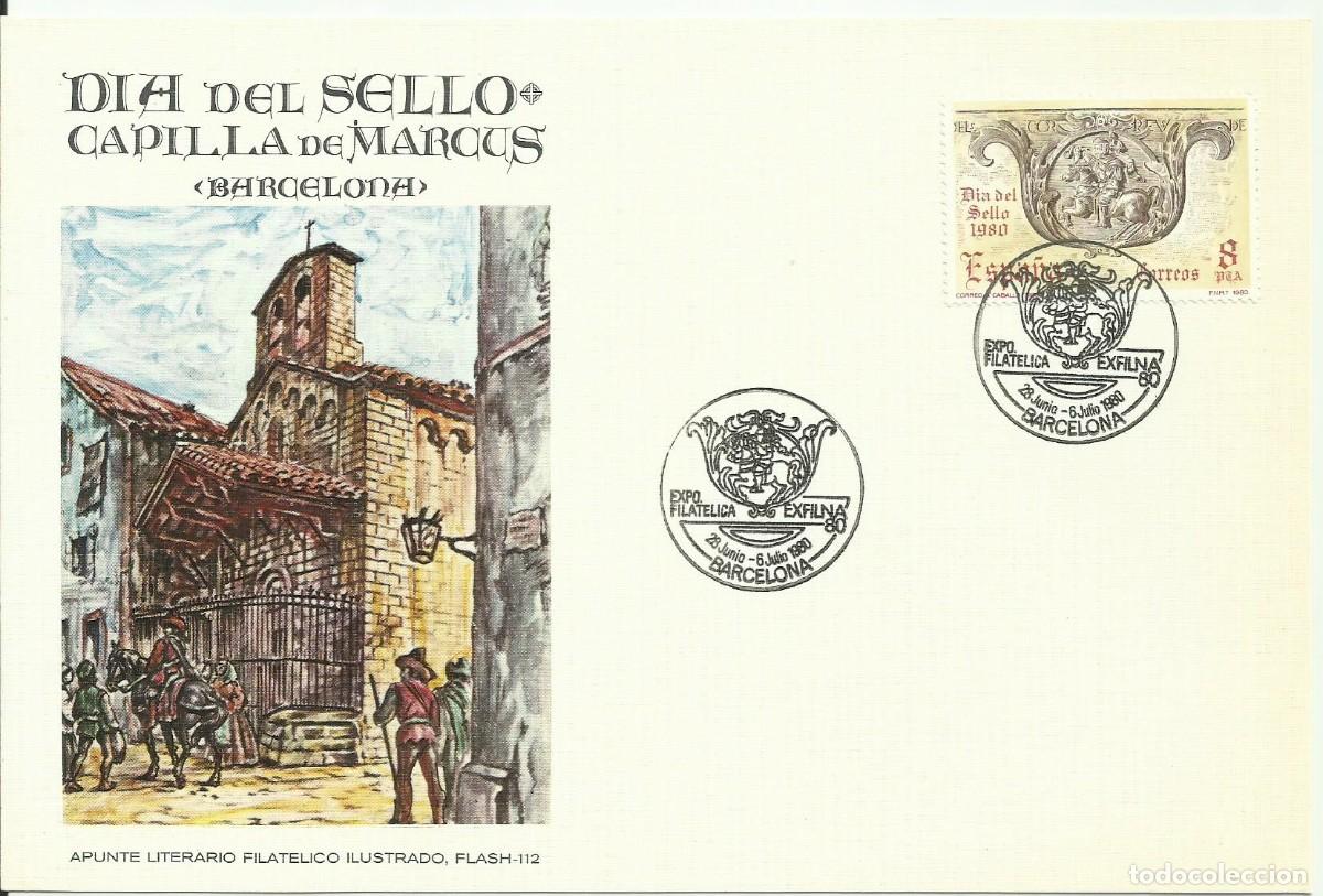 Timbres: ESPA&Ntilde;A 1980 - CARTE MAXIMUM DIA SELLO CAPILLA MARCUS - EDIFIL 2575 YVERT 2221 - MATASELLOS BARCELONA