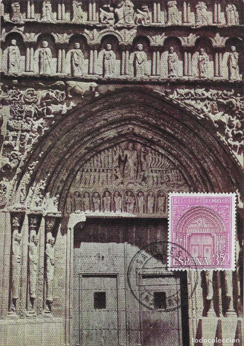 Sellos: IGLESIA DE SANTA MARIA SERIE TURISTICA 1968 (EDIFIL 1879) TM PD MATASELLOS SANG&Uuml;ESA NAVARRA RARA MPM