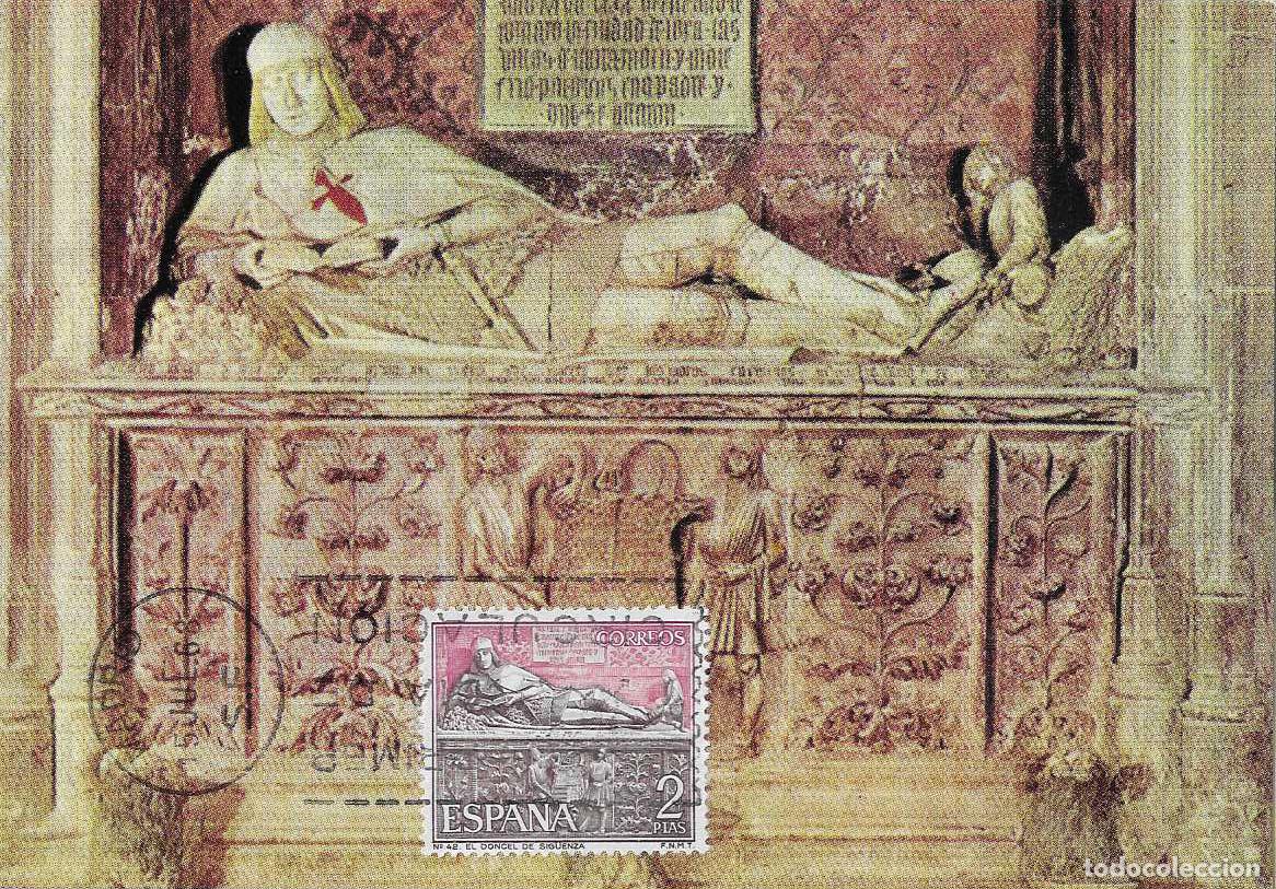 Sellos: EL DONCEL DE SIG&Uuml;ENZA (GUADALAJARA) SERIE TURISTICA 1968 (EDIFIL 1878) TARJETA MAXIMA PRIMER DIA MPM