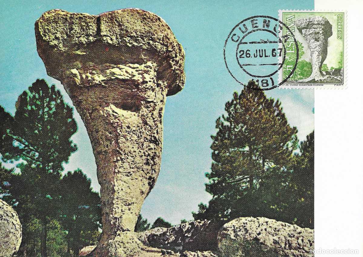 Sellos: CIUDAD ENCANTADA EN CUENCA SERIE TURISTICA 1967 (EDIFIL 1807) EN TM PD MATASELLOS DE CUENCA RARO MPM